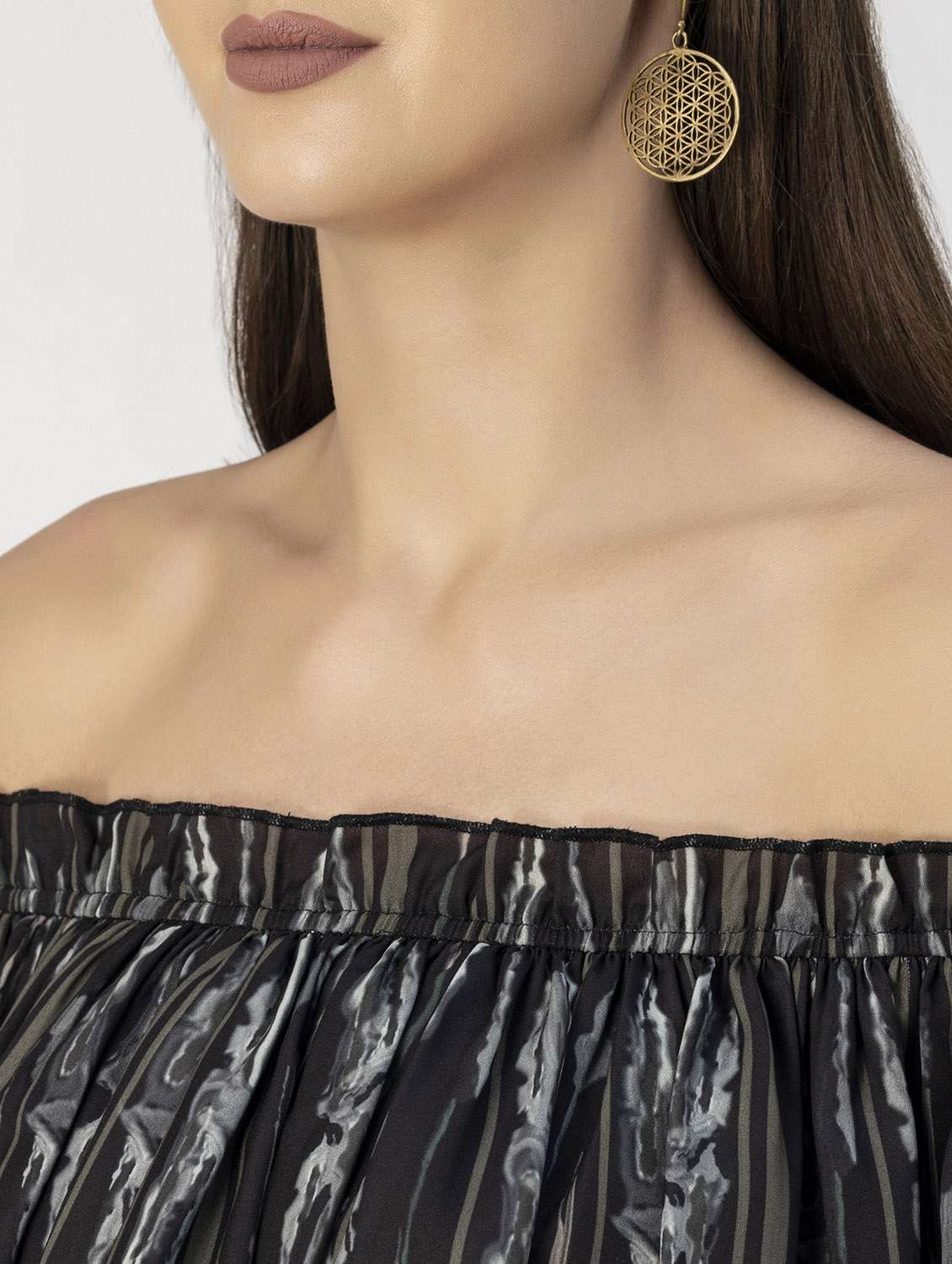 women striped off shoulder romper  - 20694079 -  Standard Image - 5