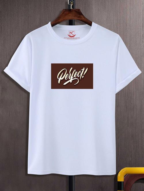 unisex typographic printed t-shirt - 20694708 -  Standard Image - 0