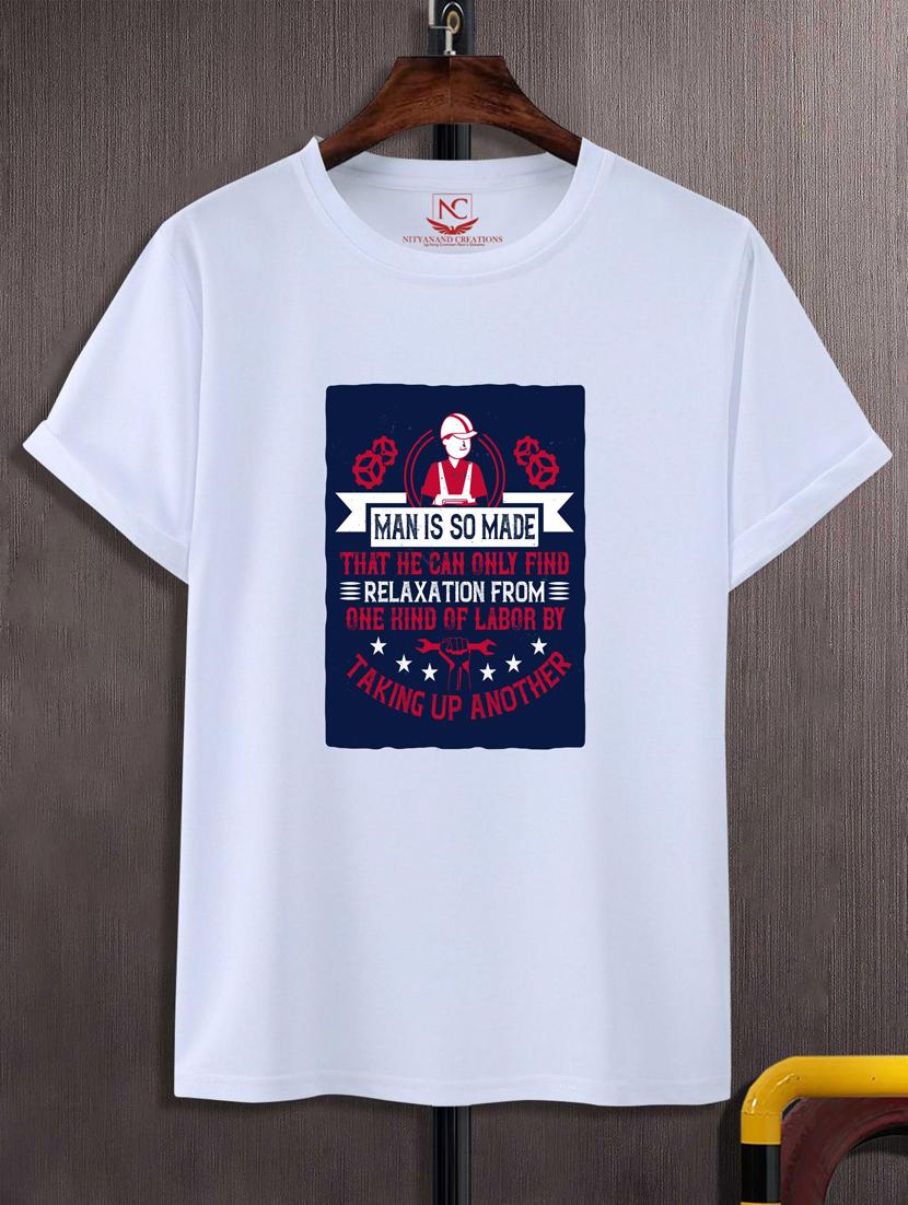 unisex typographic printed t-shirt - 20694871 -  Zoom Image - 0