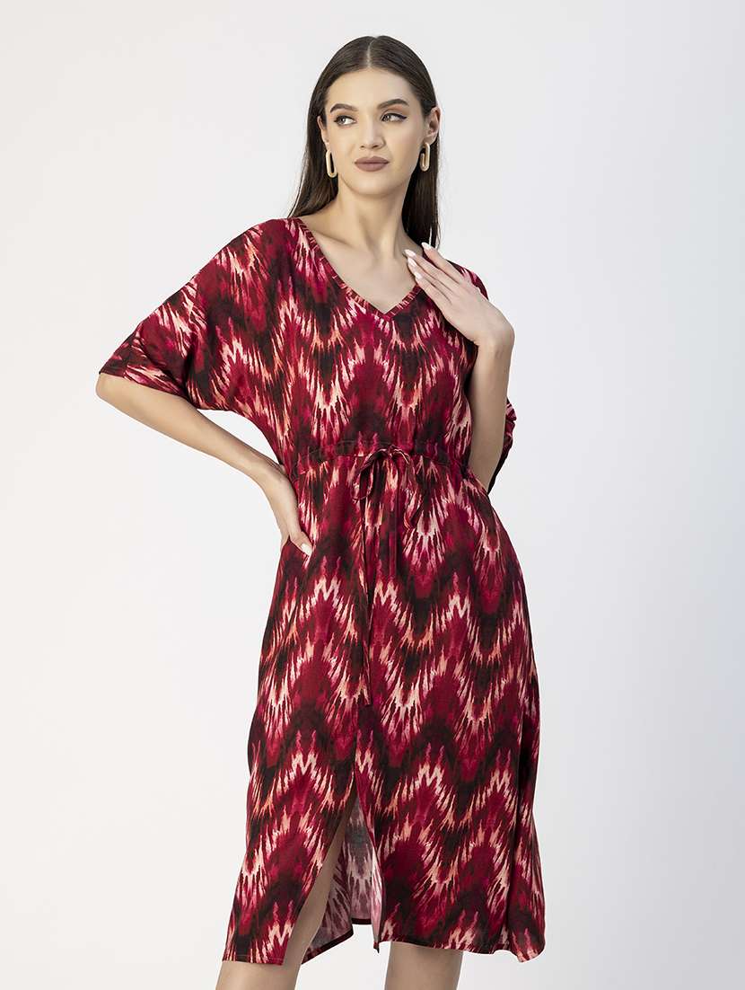 women batwing sleeves a-line dress