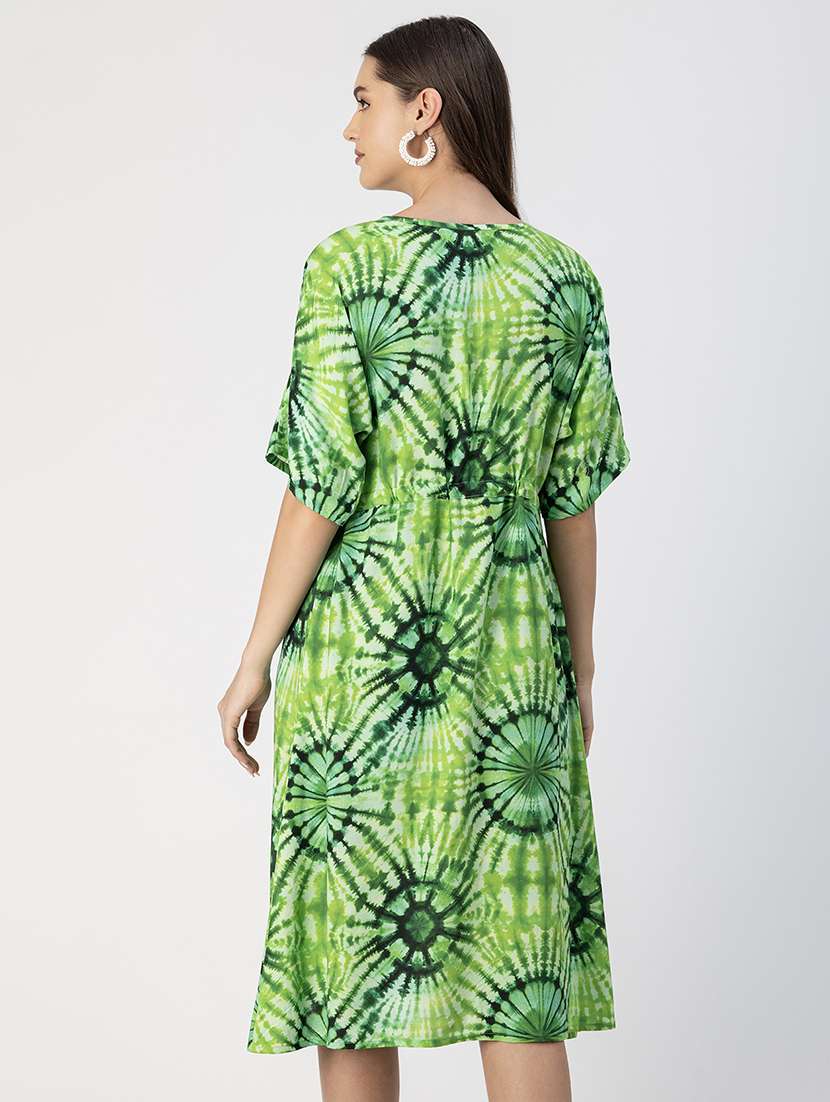 women batwing sleeves a-line dress - 20695420 -  Standard Image - 3