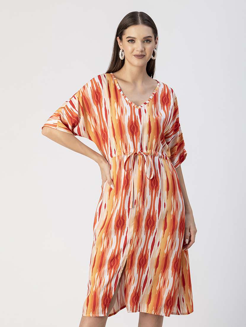 women batwing sleeves a-line dress