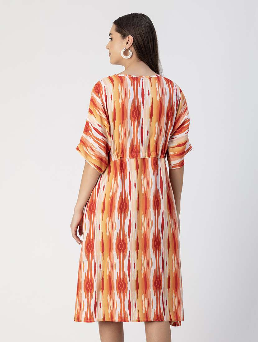 women batwing sleeves a-line dress - 20695423 -  Standard Image - 3