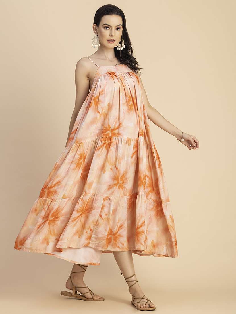 women shoulder strap tiered dress - 20695435 -  Standard Image - 3