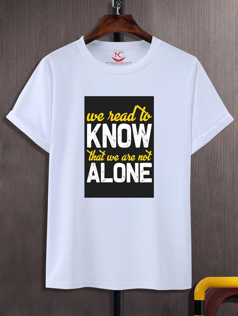 unisex typographic printed t-shirt - 20695863 - Zoom Image - 0