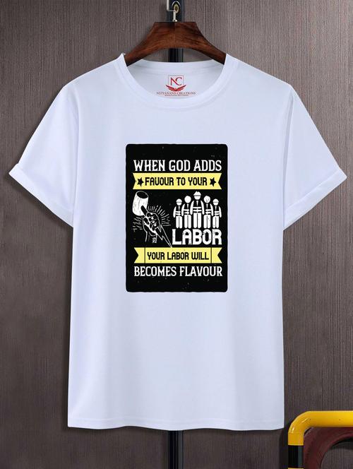 unisex typographic printed t-shirt - 20695868 - Standard Image - 0