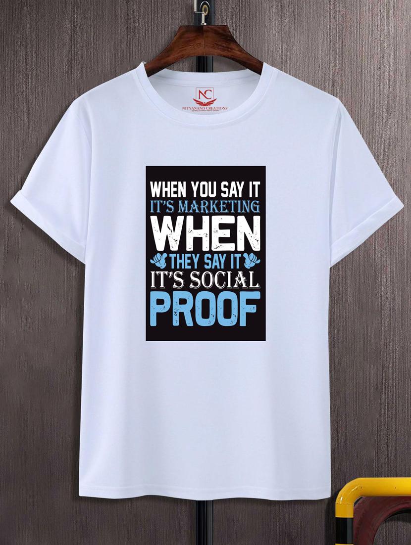 unisex typographic printed t-shirt - 20695883 - Zoom Image - 0