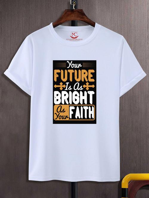unisex typographic printed t-shirt - 20695945 - Standard Image - 0