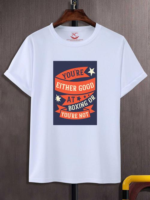 unisex typographic printed t-shirt - 20695952 - Standard Image - 0