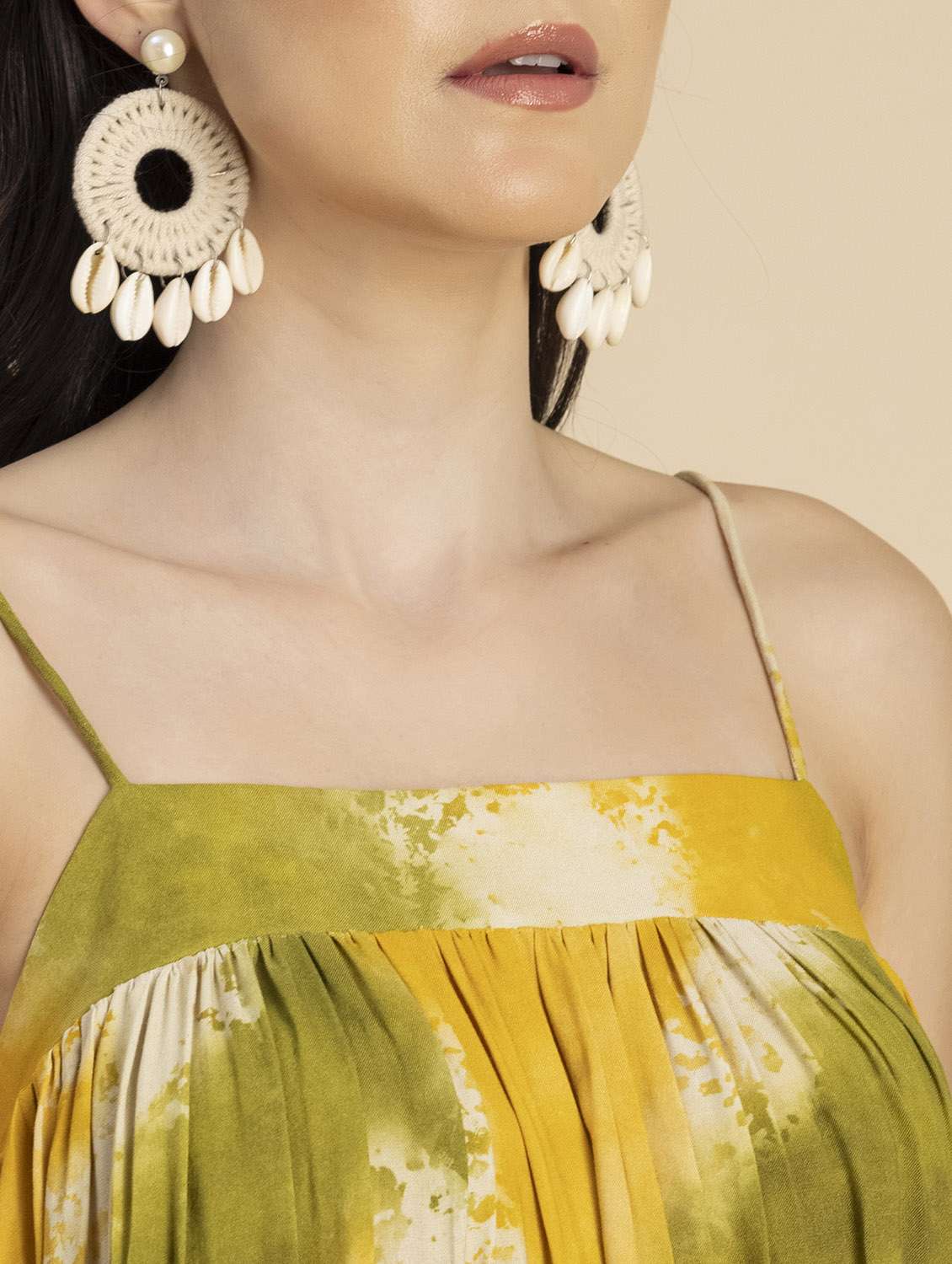 women tie & dyed sleeveless tiered dress - 20695961 -  Standard Image - 5