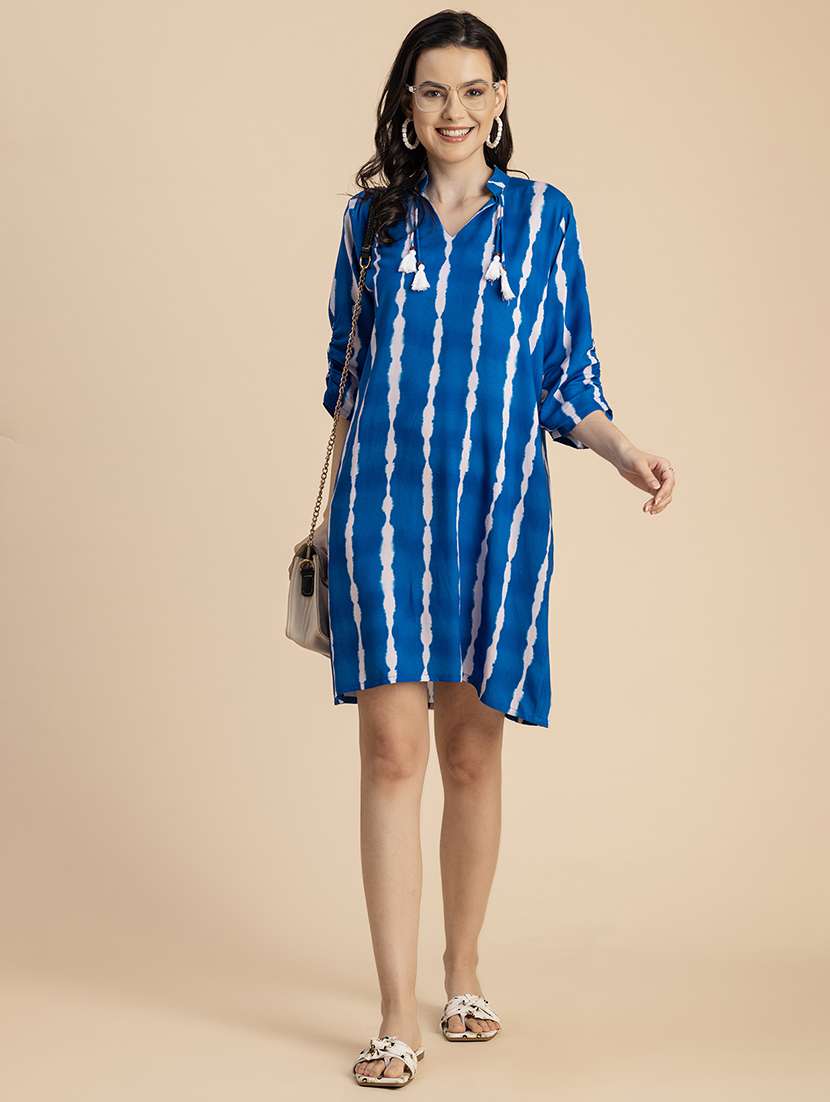 women mandarin neck straight dress