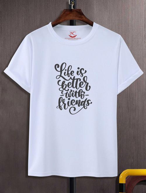 unisex typographic printed t-shirt - 20696636 -  Standard Image - 0
