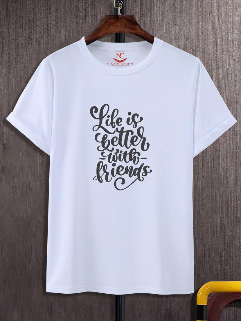 unisex typographic printed t-shirt - 20696636 -  Zoom Image - 0