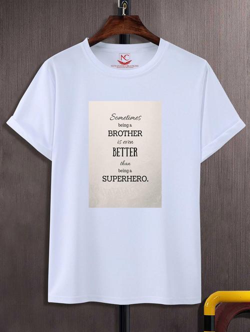unisex typographic printed t-shirt - 20696661 -  Standard Image - 0