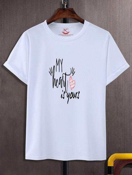 unisex typographic printed t-shirt - 20696869 -  Standard Image - 0