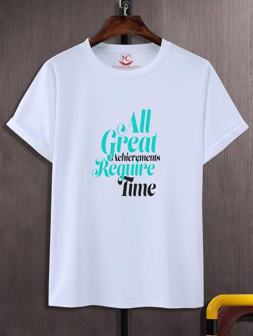 unisex typographic printed t-shirt - 20697083 -  Standard Image - 0