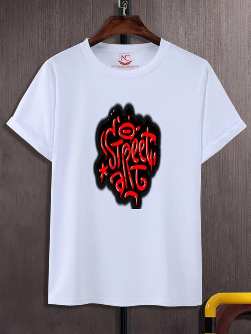 unisex typographic printed t-shirt - 20697130 -  Standard Image - 0