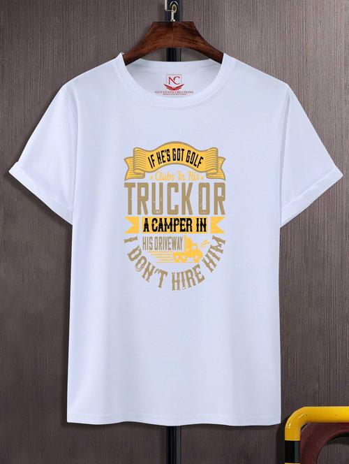 unisex typographic printed t-shirt - 20697220 - Standard Image - 0