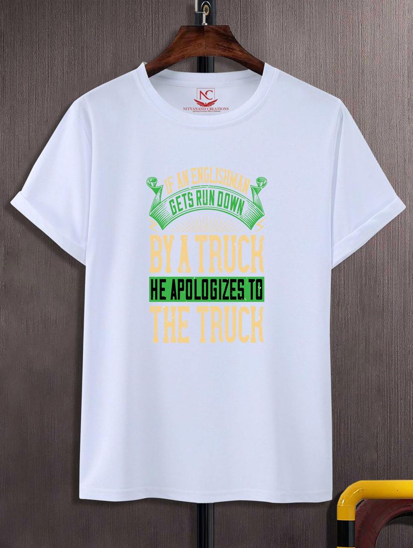 unisex typographic printed t-shirt - 20697229 -  Zoom Image - 0