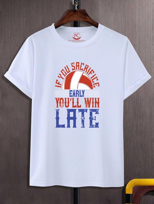 unisex typographic printed t-shirt - 20697306 -  Standard Image - 0