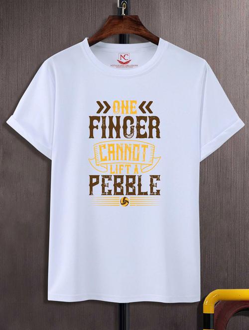 unisex typographic printed t-shirt - 20697316 -  Standard Image - 0