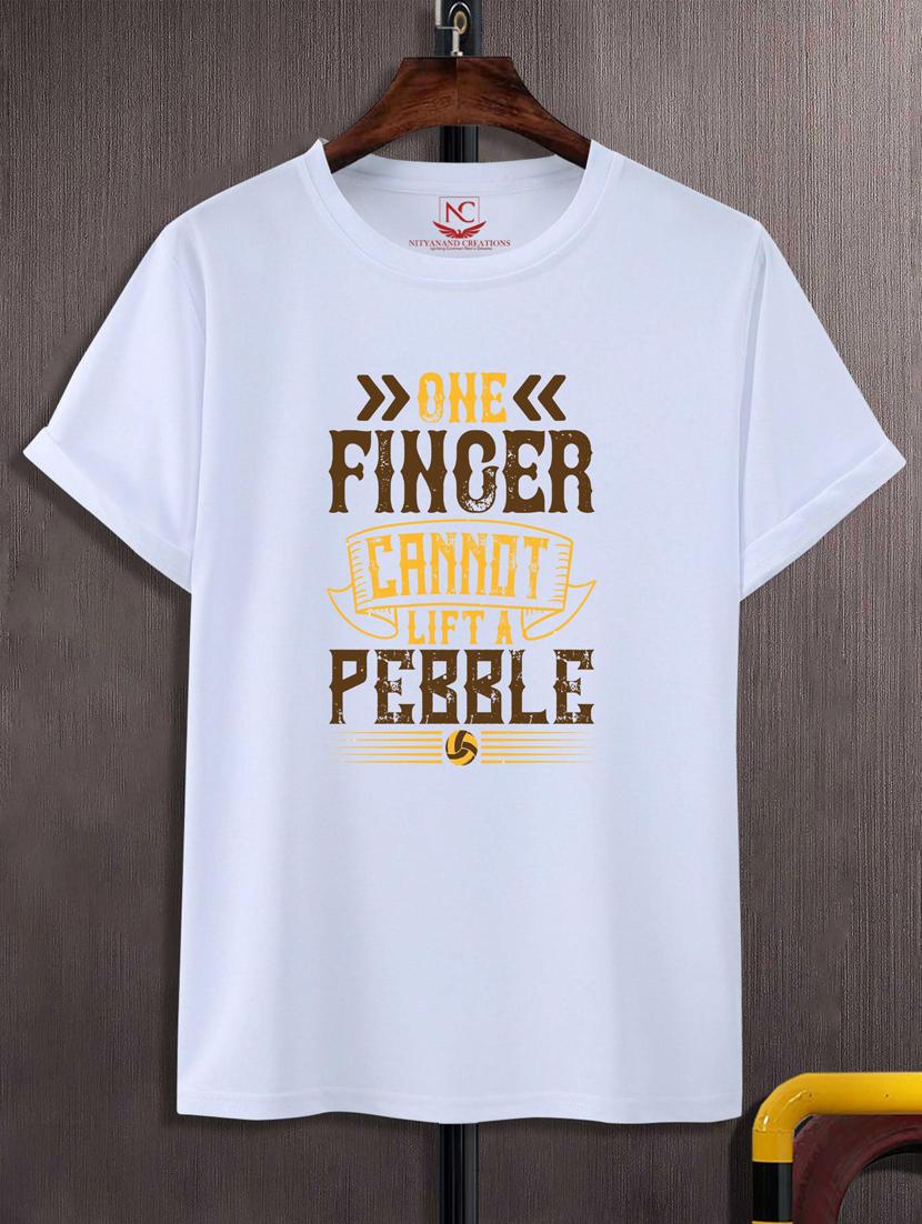 unisex typographic printed t-shirt - 20697316 -  Zoom Image - 0