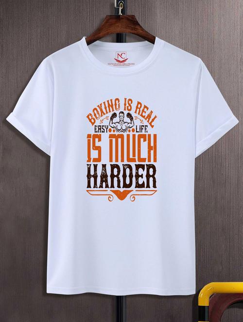 unisex typographic printed t-shirt - 20697348 - Standard Image - 0
