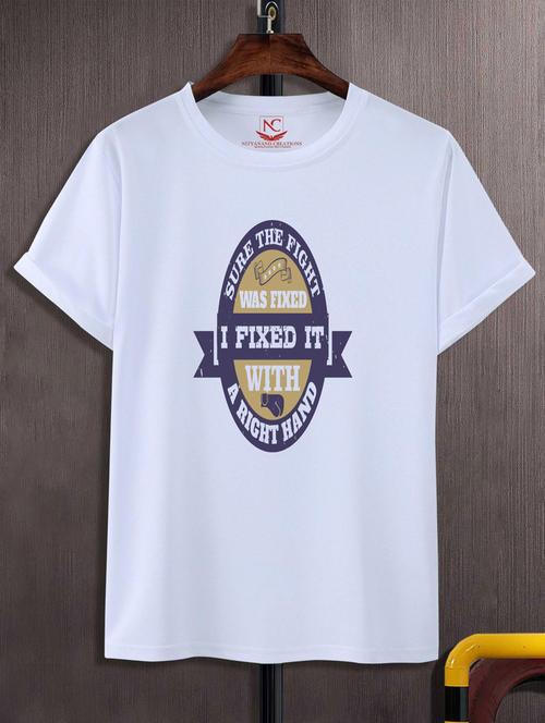 unisex typographic printed t-shirt - 20697369 -  Standard Image - 0