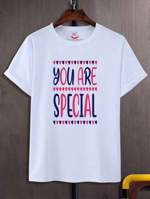 unisex typographic printed t-shirt - 20697387 -  Standard Image - 0