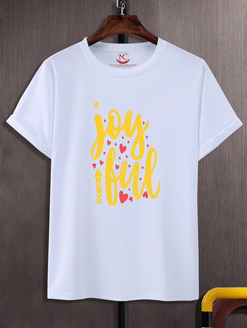unisex typographic printed t-shirtv - 20697413 -  Zoom Image - 0