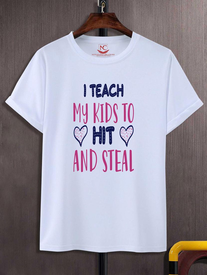 unisex typographic printed t-shirt - 20697484 - Zoom Image - 0