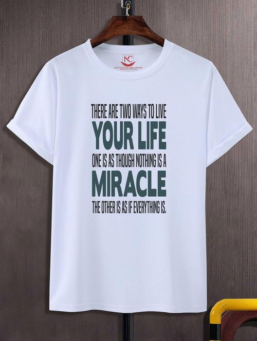unisex typographic printed t-shirt - 20697577 - Standard Image - 0