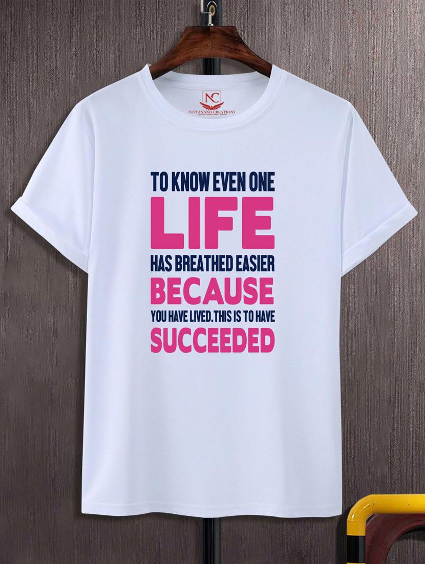 unisex typographic printed t-shirt - 20697579 - Zoom Image - 0