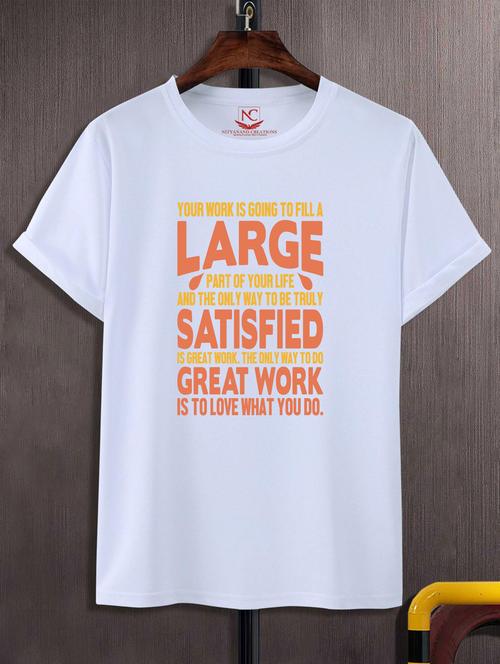unisex typographic printed t-shirt - 20697594 -  Standard Image - 0