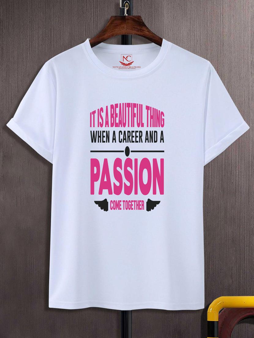 unisex typographic printed t-shirt - 20697603 -  Zoom Image - 0