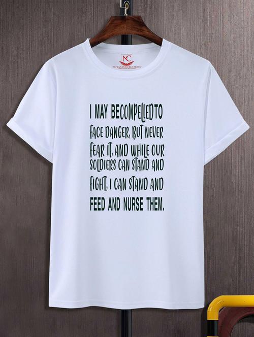 unisex typographic printed t-shirt - 20697607 -  Standard Image - 0