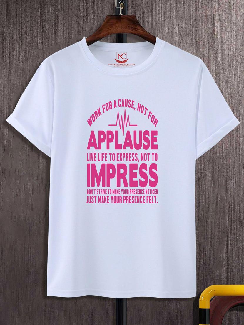 unisex typographic printed t-shirt - 20697620 -  Zoom Image - 0
