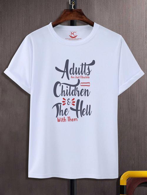 unisex typographic printed t-shirt - 20697628 -  Standard Image - 0