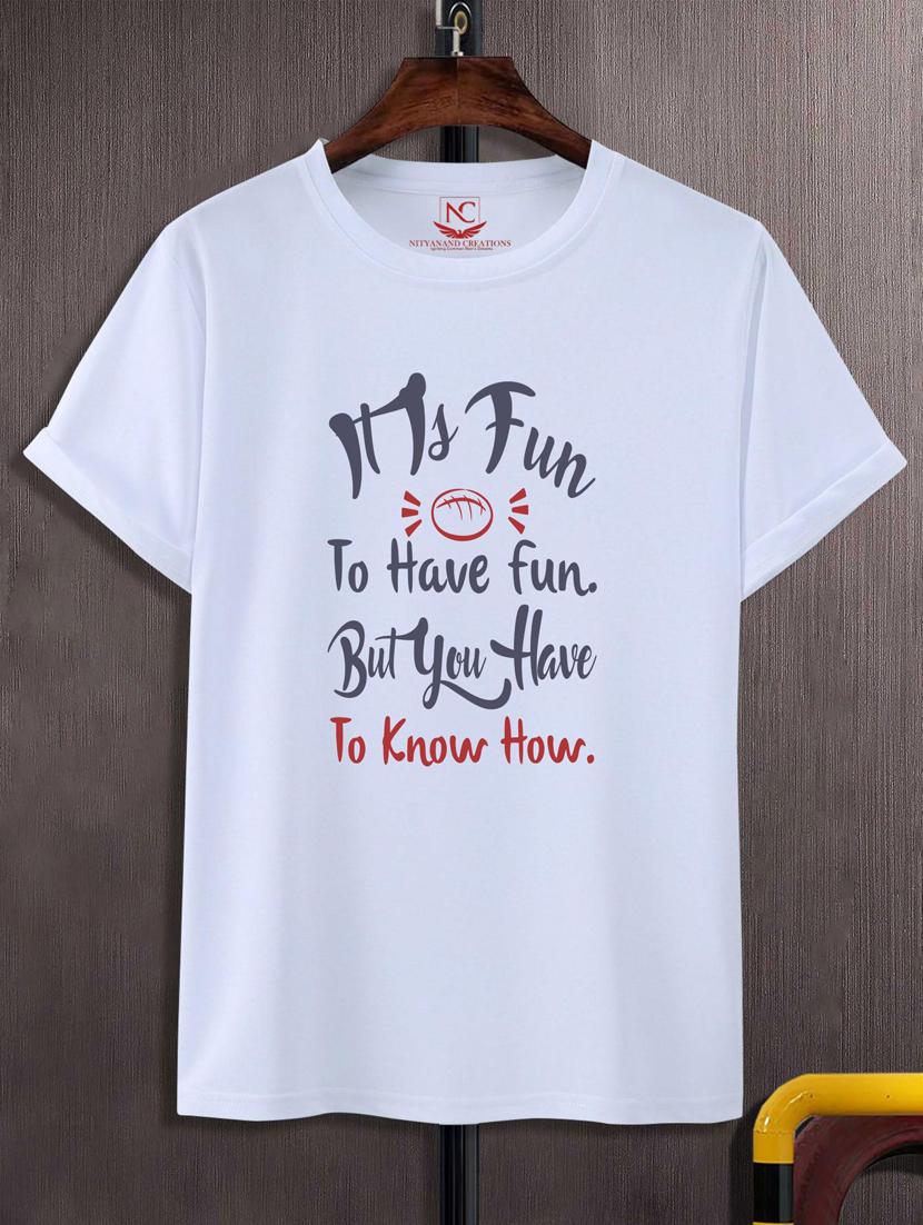 unisex typographic printed t-shirt - 20697639 -  Zoom Image - 0