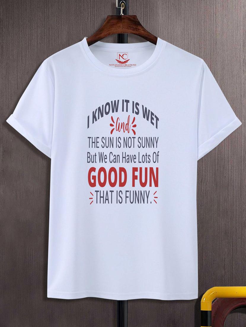 unisex typographic printed t-shirt - 20697664 -  Zoom Image - 0