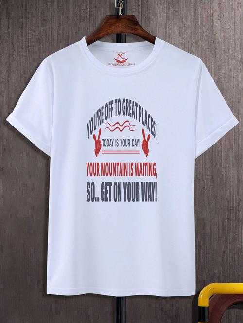 unisex typographic printed t-shirt - 20697678 - Standard Image - 0