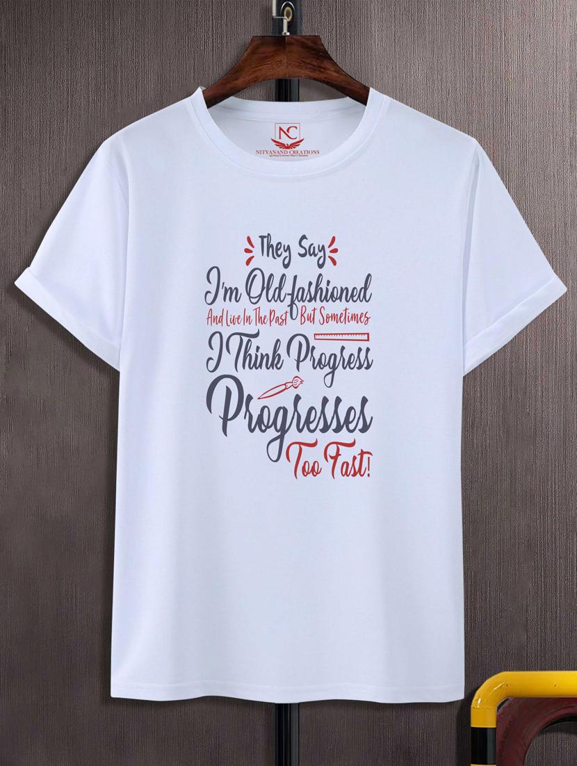 unisex typographic printed t-shirt - 20697679 - Zoom Image - 0