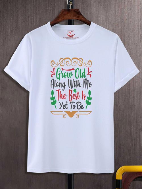 unisex typographic printed t-shirt - 20697746 - Standard Image - 0