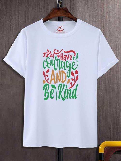unisex typographic printed t-shirt - 20697748 -  Standard Image - 0
