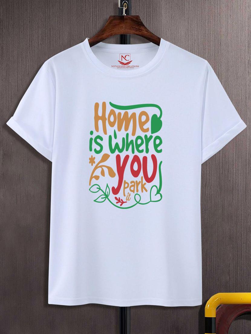 unisex typographic printed t-shirt - 20697751 -  Zoom Image - 0