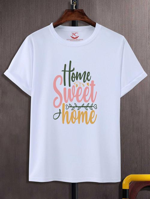 unisex typographic printed t-shirt - 20697753 - Standard Image - 0