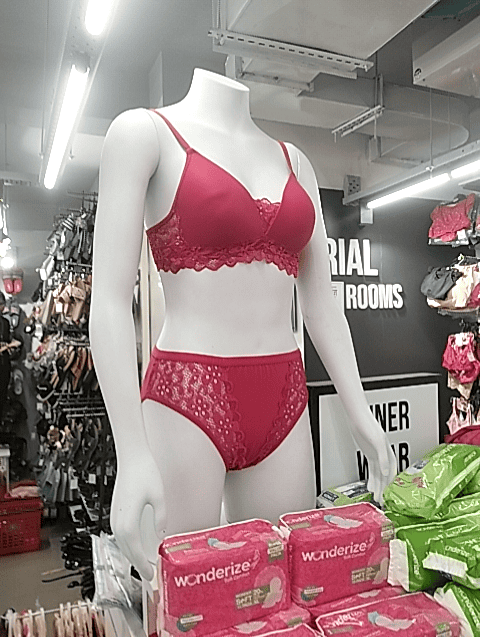 fuchsia satin bras and panty set - 20697934 -  Standard Image - 0