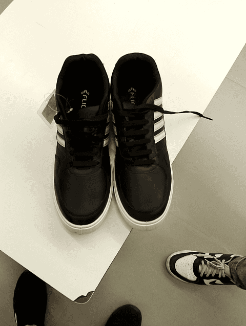 black pu (polyurethane) shoes - 20699827 -  Standard Image - 0