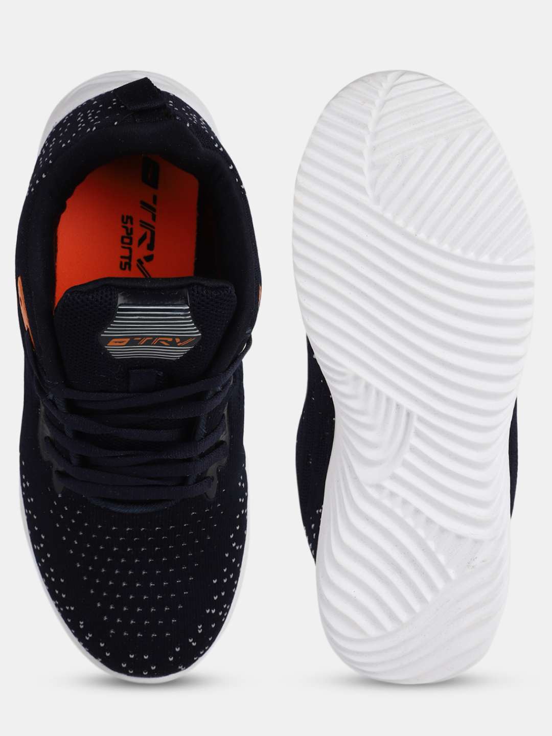 navy blue mesh sports shoes - 20700000 -  Standard Image - 3