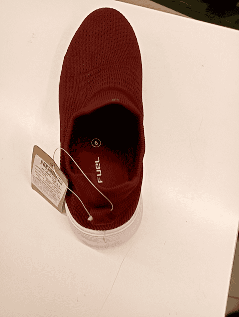 maroon knitted sports shoes - 20700047 -  Zoom Image - 0